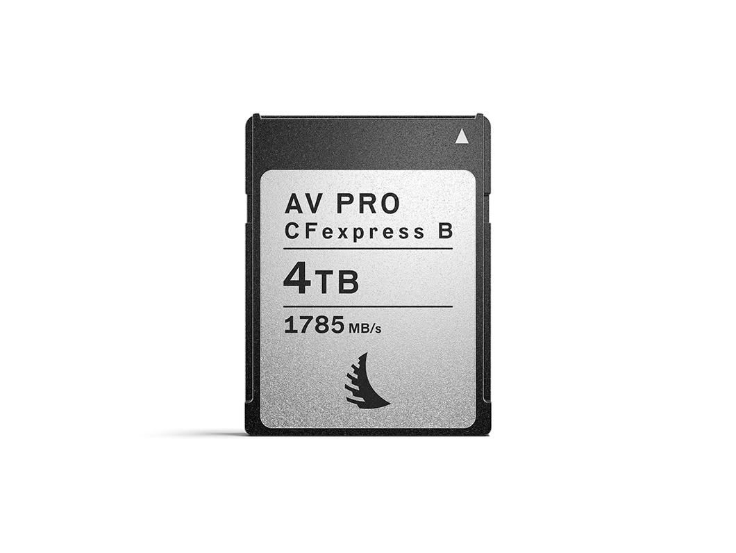 CFexpress Type B memory card with 4 TB capacity displayed without background.