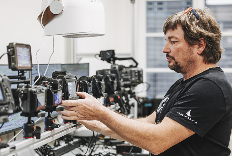 Camera compatibility testing of Angelbird memory card in professional camera