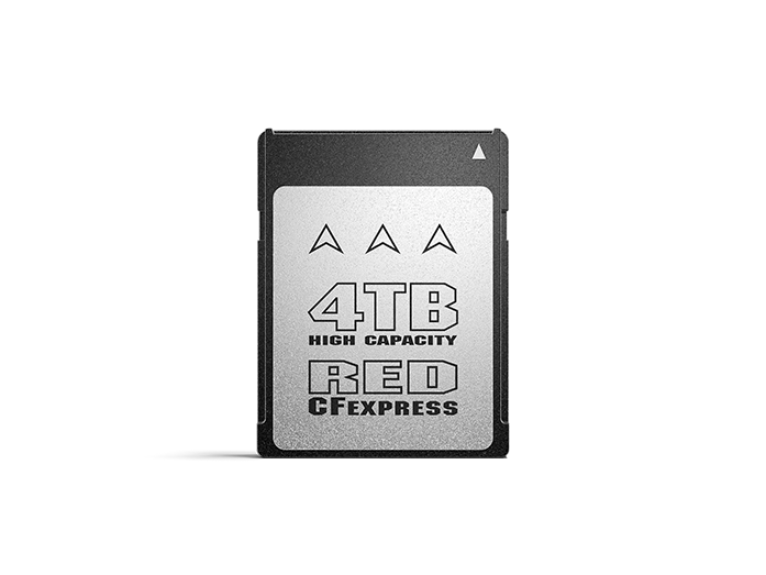 RED PRO CFexpress™ 2.0 Type B memory card, used for high-performance digital cinematography.