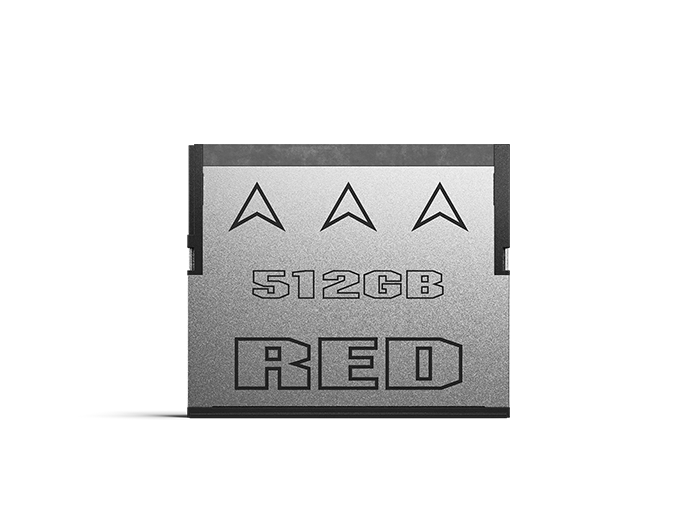 RED PRO CFast 2.0 memory card, designed for professional video and filmmaking applications.