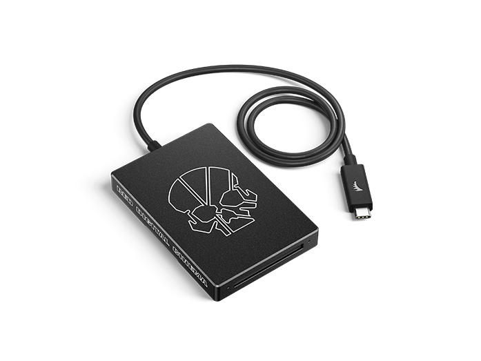 RED Card Reader for CFast 2.0 memory cards, ensuring reliable data management for filmmakers.